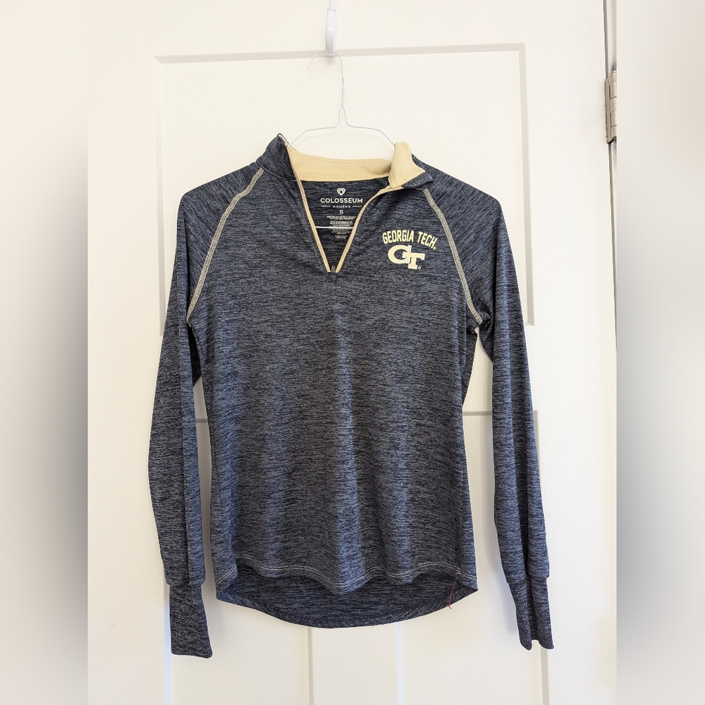 Ladies Half Zip Georgia Tech Pullover Size Small
